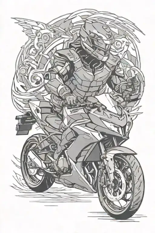 Kawasaki ninja 400 lux tattoo tattoo design idea