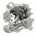 goddess lakshmi tattoo design idea