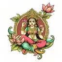 goddess lakshmi tattoo design idea
