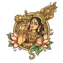 goddess lakshmi tattoo design idea