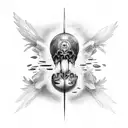icarus falling tattoo design idea