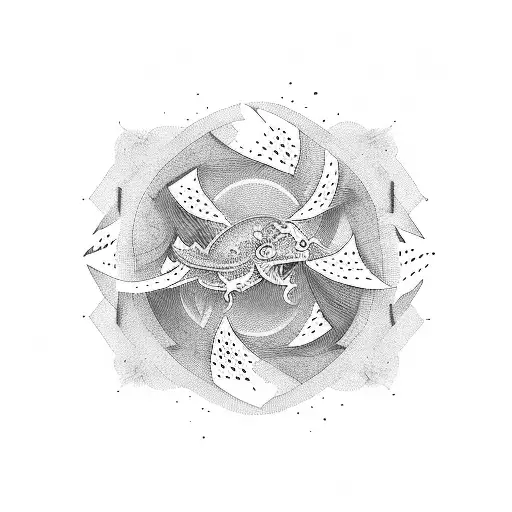 three cards fanned out  tattoo design idea