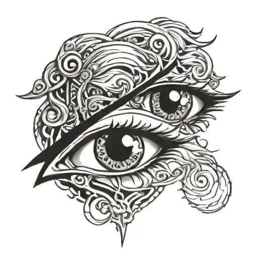 Alucard's eyes looking tattoo design idea