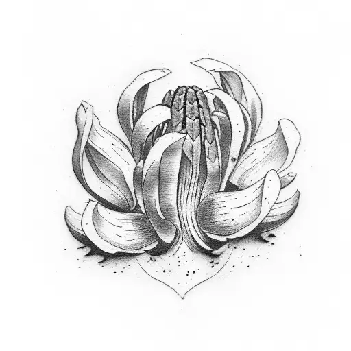 Hyacinth tattoo design from the Achaemenid Kingdom tattoo design idea