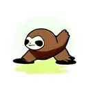 a sloth fighting siren head tattoo design idea