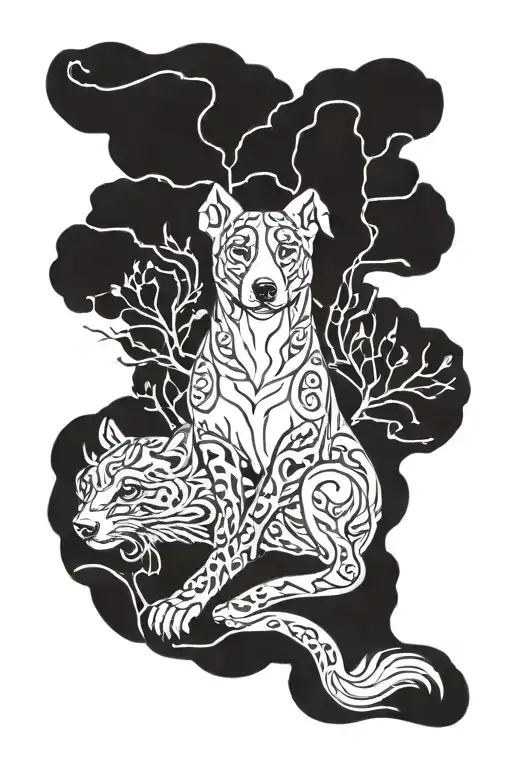 canadian forces, dog lover, hindu, sikh, indian, scorpio tattoo design idea