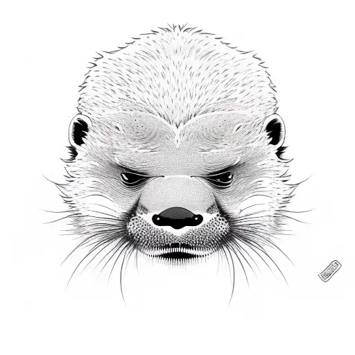 Otter in Monkey Costume tattoo design idea