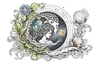 cosmic Mother Earth  tattoo design idea