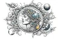 cosmic Mother Earth  tattoo design idea