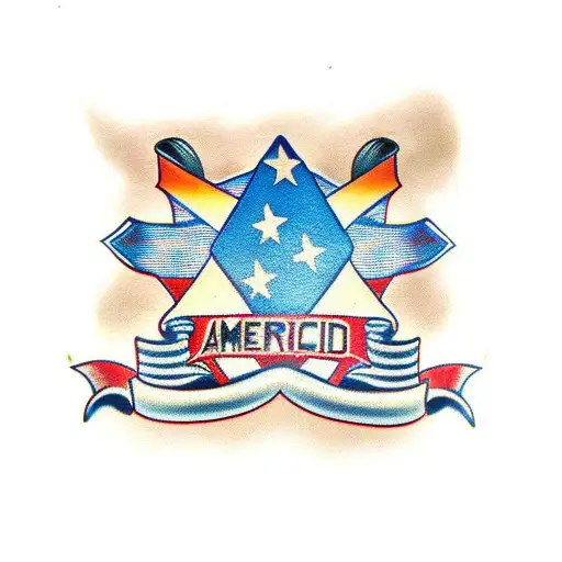 american amd checkered flag tattoo design idea