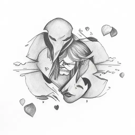 twin flame love tattoo tattoo design idea
