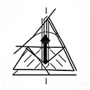 Jazz, architecture, sun, plants, geometry, minimalism, industry, lines tattoo design idea