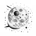 jupiter's moon io tattoo design idea