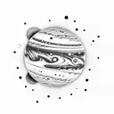 jupiter's moon io tattoo design idea