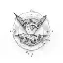 olive pizza tattoo design idea