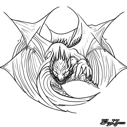 How to train you dragon tattoo design idea