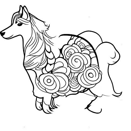 shetland sheepdog tattoo design idea