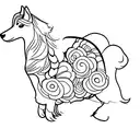 shetland sheepdog tattoo design idea