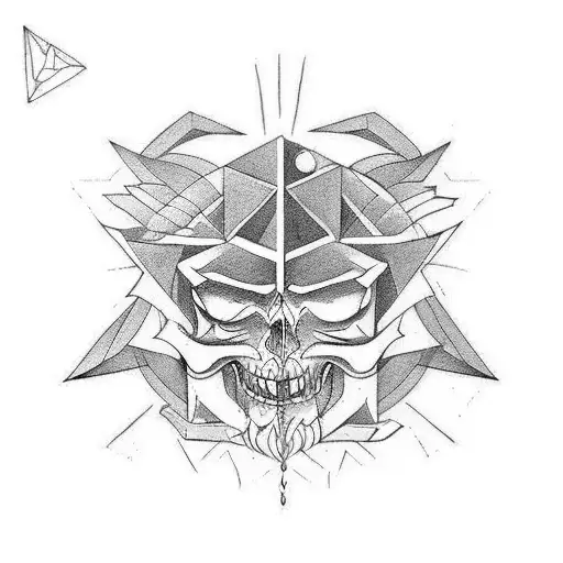 good vs evil tattoo design idea