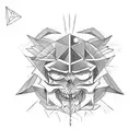 good vs evil tattoo design idea