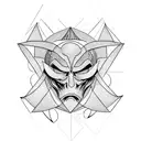 good vs evil tattoo design idea