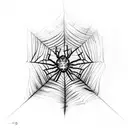 Spider Web tattoo design idea