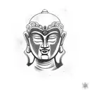 warrior buddha tattoo design idea