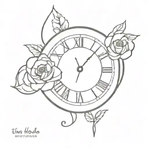 time heals everything   tattoo design idea
