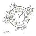 time heals everything   tattoo design idea