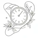 time heals everything   tattoo design idea