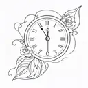 time heals everything   tattoo design idea