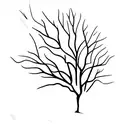 cypress tree tattoo design idea