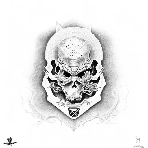 rattlehead Megadeth  tattoo design idea