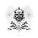 rattlehead Megadeth  tattoo design idea