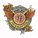 foo fighters logo band tattoo design idea