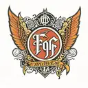 foo fighters logo band tattoo design idea