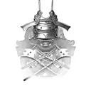 samurai in armor tattoo design idea