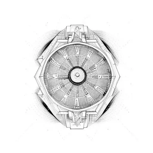 Reloj de arena tattoo design idea