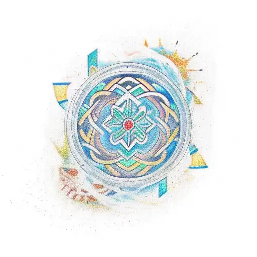 A traditional tattoo design of a mathematical equation written in a decorative font, inspired by Ed Sheeran's album cover tattoo design idea