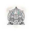 canary, bridge, pyramid tattoo design idea