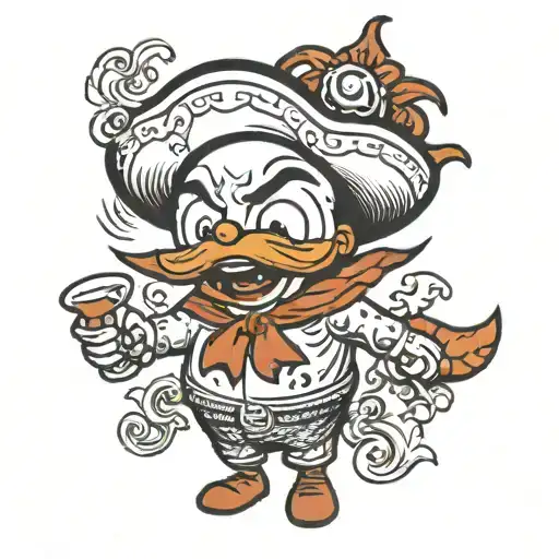 Condorito chilean comic tattoo design idea