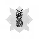 Pineapple tattoo design idea
