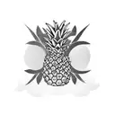 Pineapple tattoo design idea