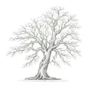 a tree with the branches form names intertwined tattoo design idea
