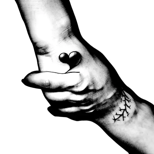 In God's Hands tattoo design idea