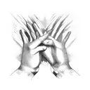 In God's Hands tattoo design idea