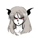 Devil eyes tattoo design idea