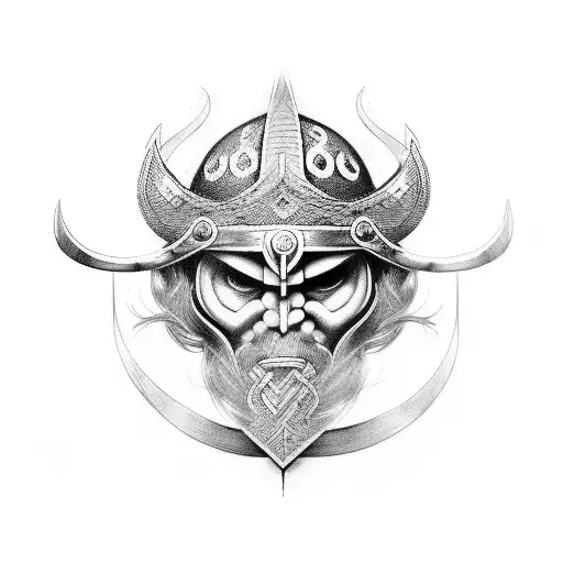 viking tribal tattoo design idea