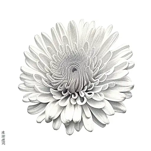 Chrysanthemum tattoo design idea