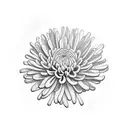 Chrysanthemum tattoo design idea